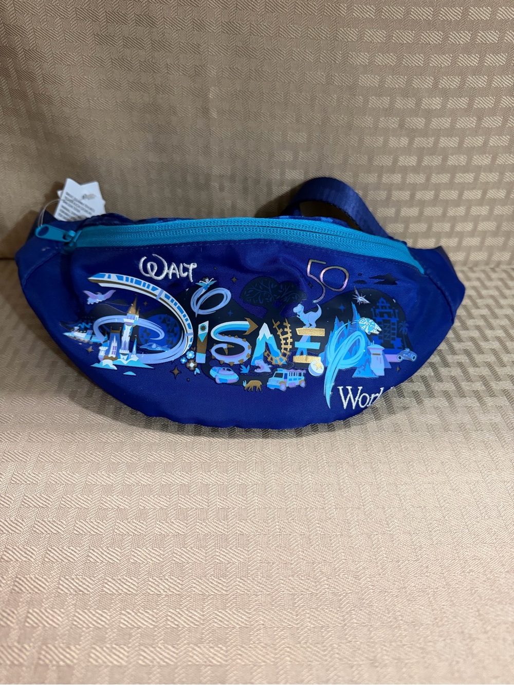 Disney Blue 50th Anniversary Waist Pack